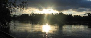 Sunset over Lake
